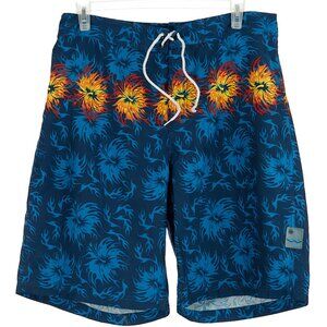PHYS.SCi y2k Hawaiian Flames Board Shorts Men's 32